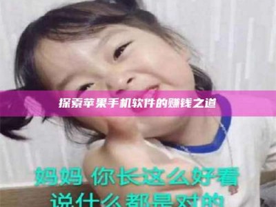 衡阳探索苹果手机软件的赚钱之道